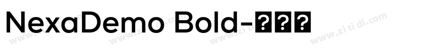 NexaDemo Bold字体转换 NexaDemo Bold字体转换